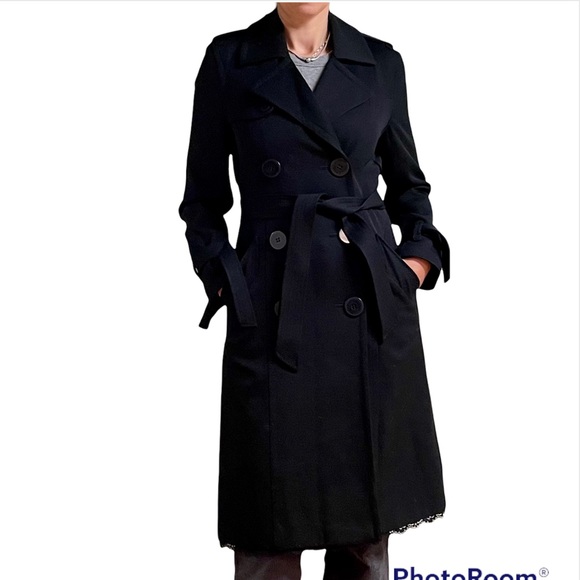 Club Monaco Jackets & Blazers - Club Monaco Wool Double Breasted Trench Coat